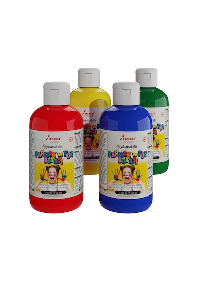 Ana Renkler Parmak Boyası 4'lü Set 4x250 Gr Diğer