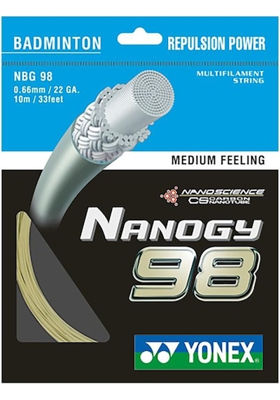 Yonex Nanogy 98 Tekli Badminton Kordajı Altın Rengi