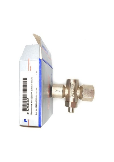 Pakkens Manometre Musluğu Basmalı Pn6 G1/2"-G1/2"