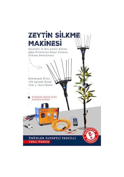 Atlas Zeytin Silkme Makinesi Devir Ayarlı 200 Amper Akü Şarj Cihazı
