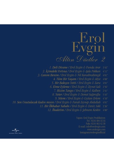 Erol Evgin - Altın Düetler 2 - Plak