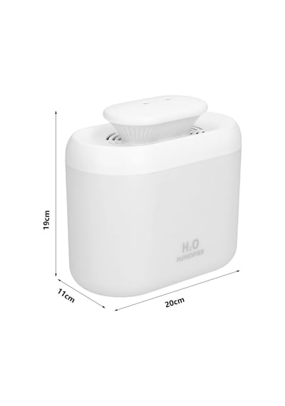 Robeve 3.3 Litre Ultrasonik Buhar Makinesi Hava Nemlendirici Çift Sprey Buhar Makinesi Led Işıklı