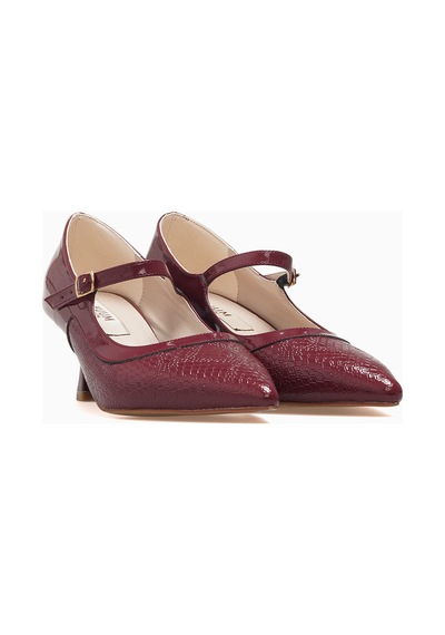 Kuum Kadın Stiletto Ayakkabı 26k K145-25766 Bordo