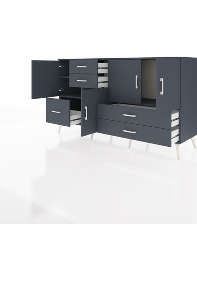 Kronos Konsol 4 Raflı 5 Çekmeceli 4 Kapaklı 176x59x99 Antrasit-an Antrasit-antrasit Kronos Konsol 4 Raflı 5 Çekmeceli 4 Kapaklı 176x59x99 Antrasit-an Antrasit-antrasit