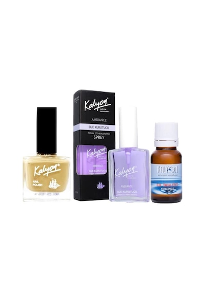 Kalyon Oje 233 + Oje Kurutucu Sprey 17 ML + Oje Çözücü