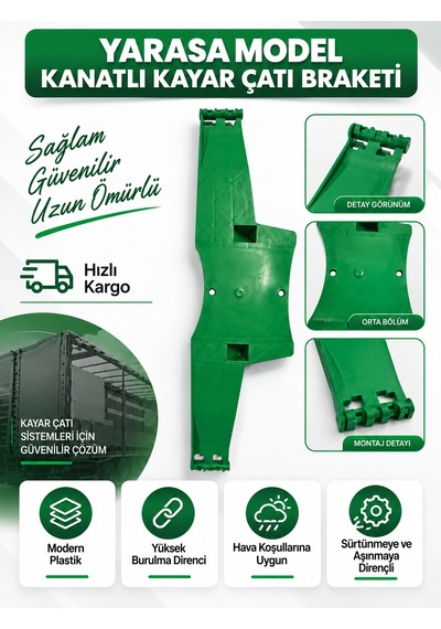 Dorse/treyler Üst Çatı Katlama Plakası Yarasa Model Kanatlı Kayar Çatı Braketi