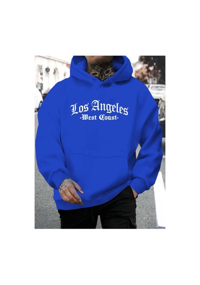 Blackjack Giyim Losangeles Baskılı Kapüşonlu Sweatshirt Saks