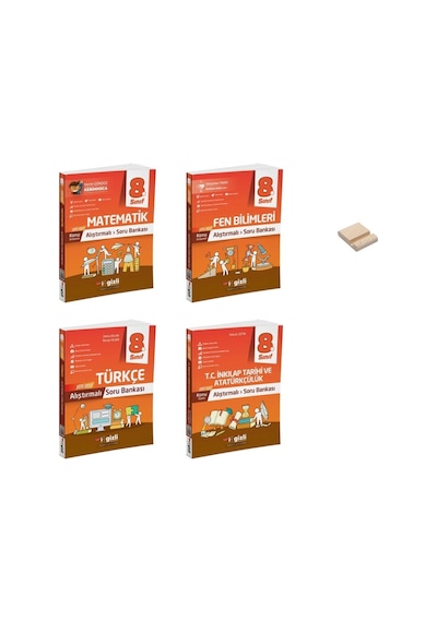 Lgs 8. Sınıf Konu Anlatımlı Alıştırmalı Matematik Fen Türkçe Ve Sosyal Soru Bankası 4lü Set