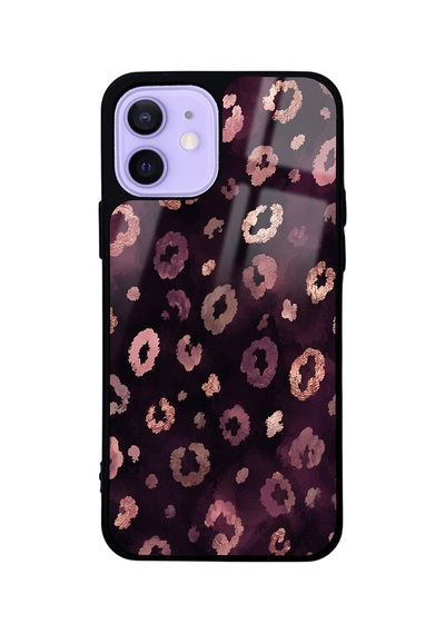 Apple iPhone Uyumlu 12 Kılıf Kamera Lens Korumalı Desenli Silikon Üstün Koruma Pazarplus Pembe