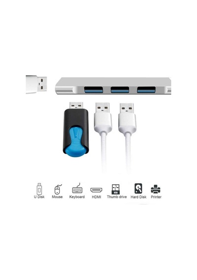 Microcase Type-C To Usb 3.0 4 Port Çoklayıcı Hub Aluminyum Al2584
