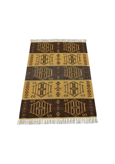 Kilim Antik El Dokuma Modern Tarz Özel Tasarım Yün Kilimi 0148 - Yeni - Çok Renkli