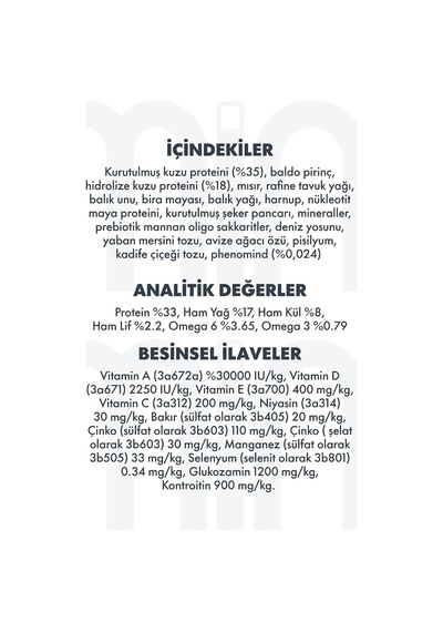 Ultra Premium Hipoalerjenik Kuzu Etli Ve Yaban Mersinli Küçük Irk Yavru Köpek Maması 7 Kg
