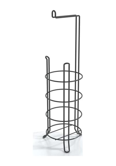Suntel Mg-093 Ayaklı Yedekli Wc Kağıtlık Siyah