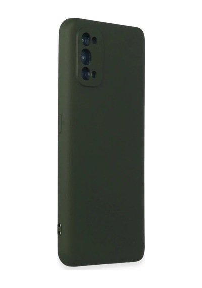 Realme 7 Pro Kılıf Nano İçi Kadife Silikon - Koyu Yeşil Koyu Yesil
