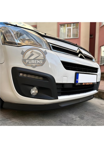 Citroen Berlingo 2009-2018 Uyumlu H Lip Esnek Ön Lip 2 Parça Karlık Ön Ek Tampon Altı Dil