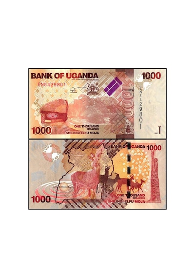 Uganda 2021 Yılı 1000 Shillings Kağıt Para Çil Unc Koleksiyon Para