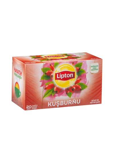 Lipton Kuşburnu Meyve Çayı 20'li Poşet - 100 G 6'li Avantaj Paketi - 6 Adet Tarı