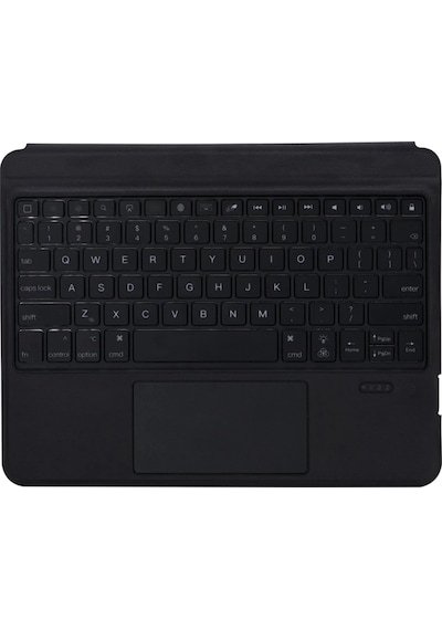 Newface T5209d Apple Uyumlu iPad Pro 12.9 2021 Kılıf İnter Ledli Klavyeli Tablet Kılıfı Drnds - 39 - Siyah