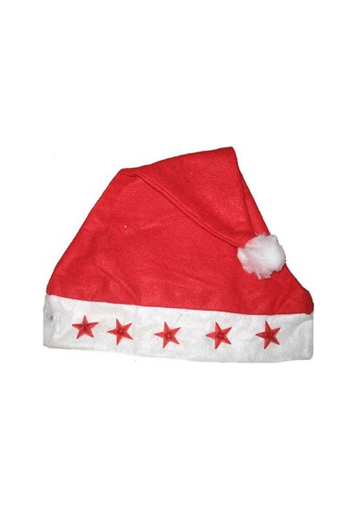 Yıldız Işıklı Noel Baba Şapkası 1 Adet