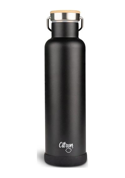 Vakum Yalıtımlı Paslanmaz Çelik Su Şişesi, 750 Ml, Siyah Diğer