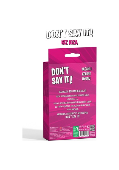 Yasaklı Kelime Oyunu / Don't Say It - Kız Kıza