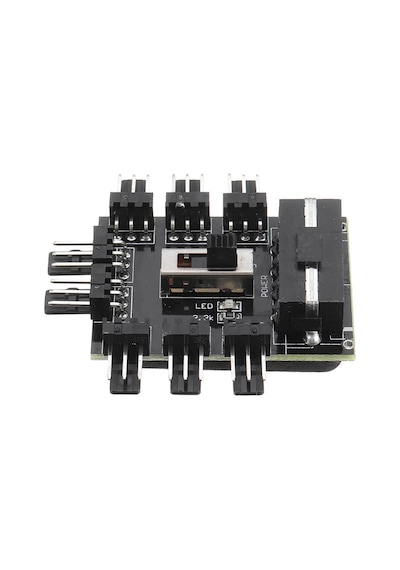 8 Port Fan Çoğaltıcı Hub Kartı IDE Güç Giriş Soketi Hız Kontrol