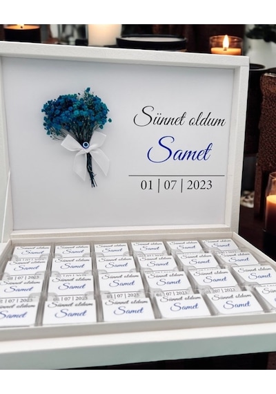 Luz Söz Nişan Kız İsteme Çikolatası Altın - Gümüş