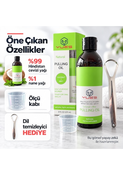 Yues Oil Pulling Ağız Bakım Yağı 237 Ml Dil Temizleyici Hediyeli