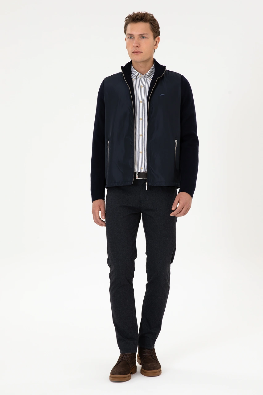 U.s. Polo Assn. Erkek Lacivert Hırka Triko 50308351-vr033 Lacivert