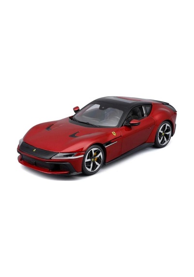1/24 12 Cilindiric Kırmızı Model Araba Çok Renkli