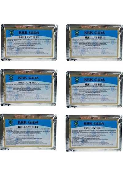 Krk Gıda Mavi Toz Gıda Boyası 6 x 9 G