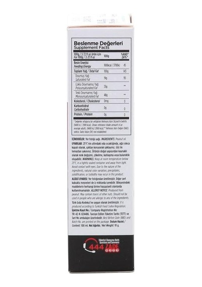 Zade Vital Yer Fıstığı Yağı 100 Ml