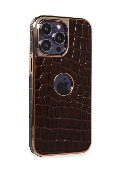 Newface Apple İphone 14 Pro Max Kılıf Snake Kapak - Bordo