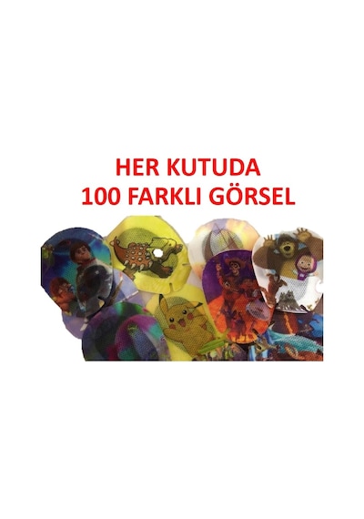 Zadem Anka Hayvan Desenli Çocuk Göz Pedi 100'lü