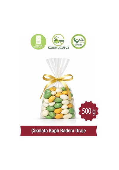 Milat Çikolata Kaplı Badem Draje 500 G