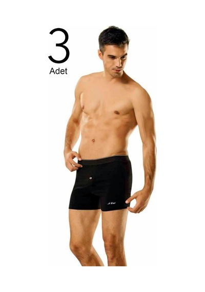 Namaldı 3'Lü Paket Düğmeli Erkek Boxer