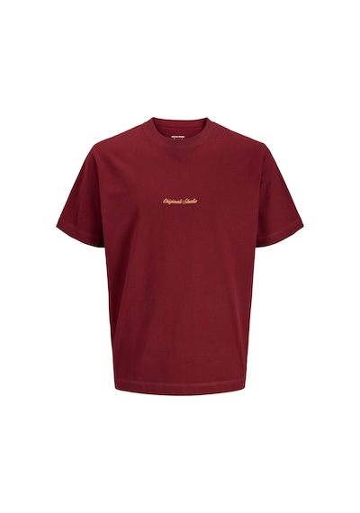 Jack & Jones Erkek T Shirt 12282892 Bordo