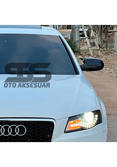 Audi A4 B8 2009 Ve Arası2014 Yarasa Ayna Kapağı Piano Black Abs Plastik Batman