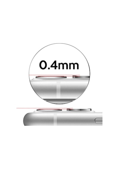 Ally Apple Uyumlu   iPhone 11 6.1 3D Metal Çerçeveli Kamera Lens Koruyucu (271866569)