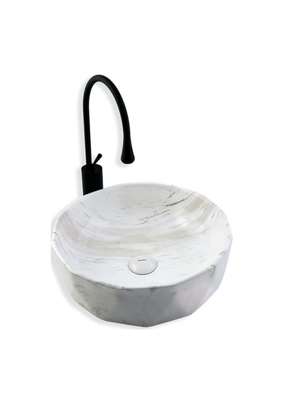 Eva Banyo Lena E-2110M3 Tezgah Üstü Porselen Lavabo
