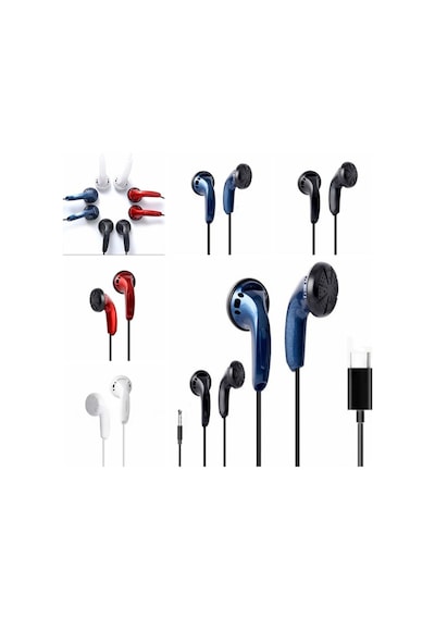 Kablolu Kablolu Kulaklık 3.5 MM Tip C Ağır Bas Kulaklık Kulaklık Kablolu Müzik Dinleme Type-c