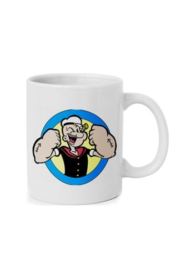 Temel Reis - Popeye Baskılı Kupa Beyaz