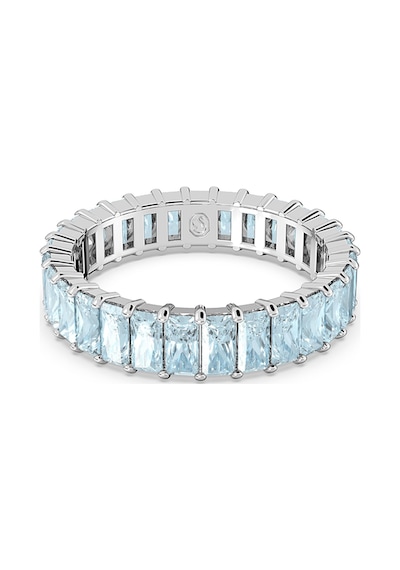 5661910 Swarovski Yüzük Matrix:Ring Aquam/Rhs 58 Çok Renkli