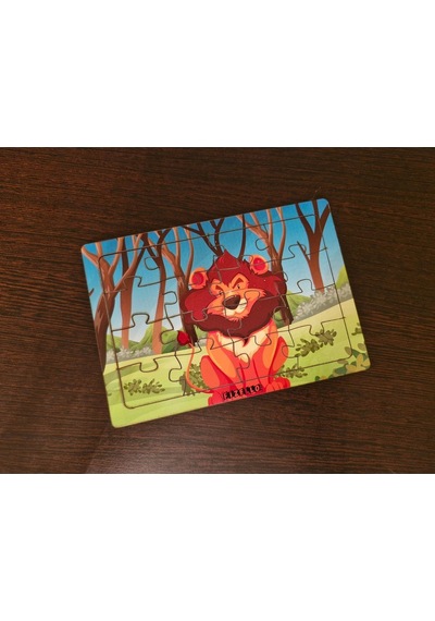 Aslan 16 Parça Eğitici Ve Öğretici Ahşap Çocuk Puzzle & Yapboz Bebek Çocuk Oyuncak
