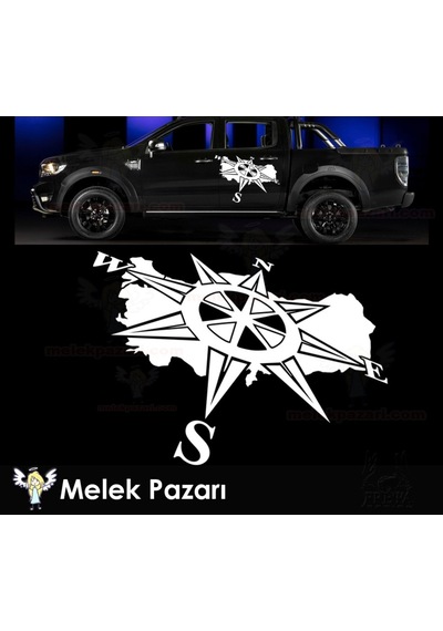 Türkiye Pusula Off Road, Kamp, Karavan Sticker
