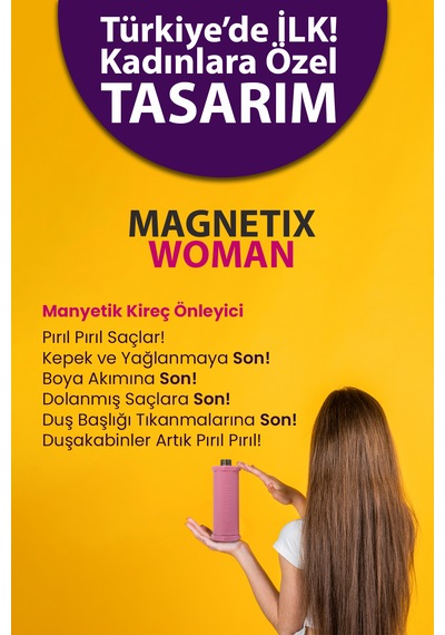 Magnetix Banyo Kireç Kırıcı 1/2 Duş Bataryası Modeli - Kireç Önle Pembe