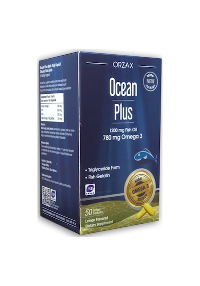 Ocean Plus 1200 Mg Balık Yağı 780 Mg Omega 3 Limon Aromalı