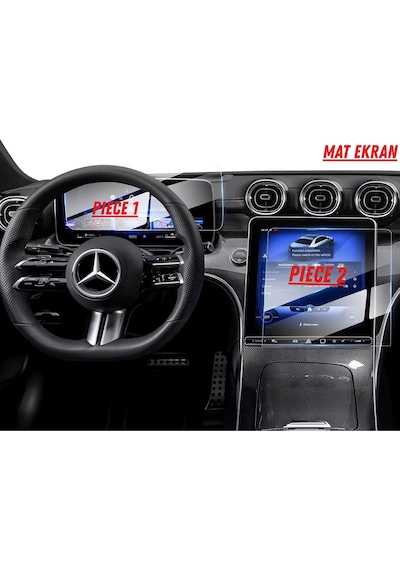 Mercedes Glc 180 2026 Hayalet Gösterge Ve Multimedya Uyumlu Set Mat Ekran Koruyucu