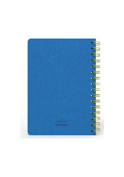 Melimelek Kareli Defter Mor Bez Ciltli - Ceyda Düvenci Mavi