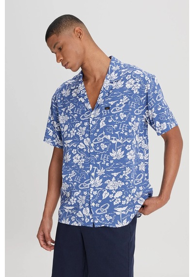 Lee Relaxed Fit Geniş Kesim Kısa Kollu Lacivert Gömlek - Lm28205298qf 001